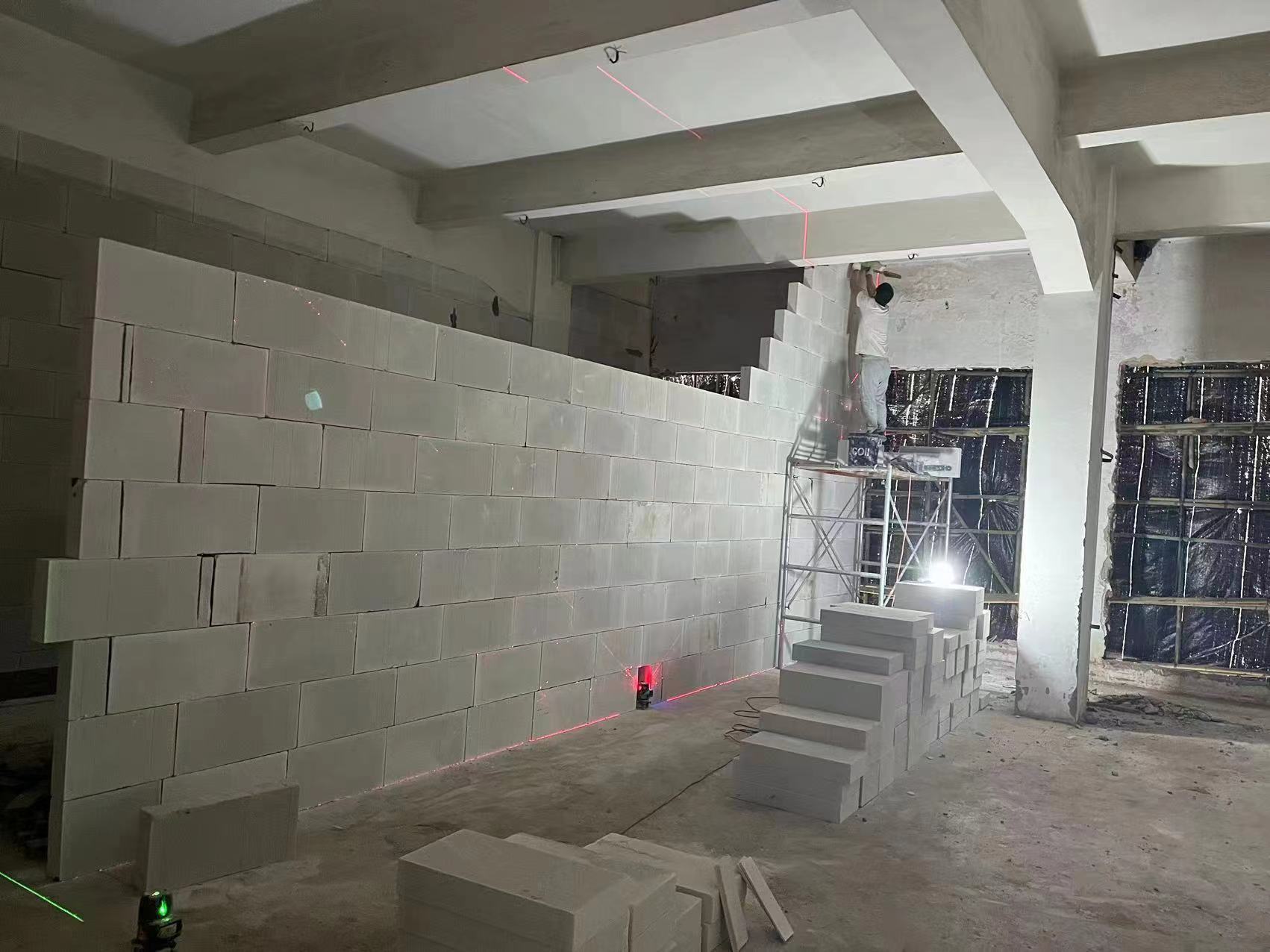 轻质砖隔墙实景-2